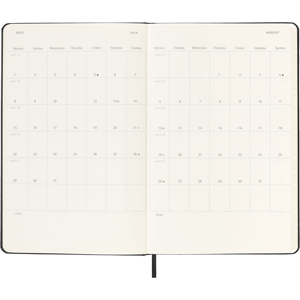 Moleskine Diary 12 Month Daily HC Large Black