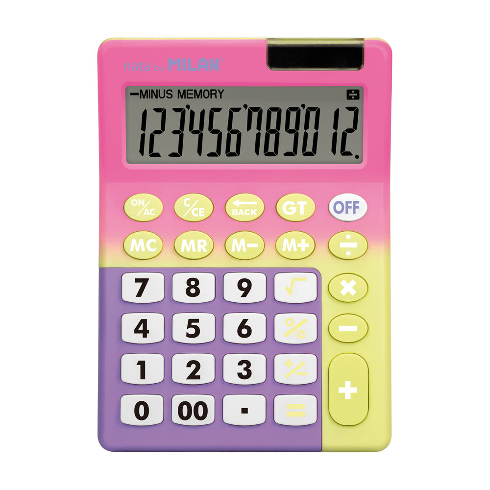 Milan Calculator Sunset Desk 12 Digit - Cafe Supply