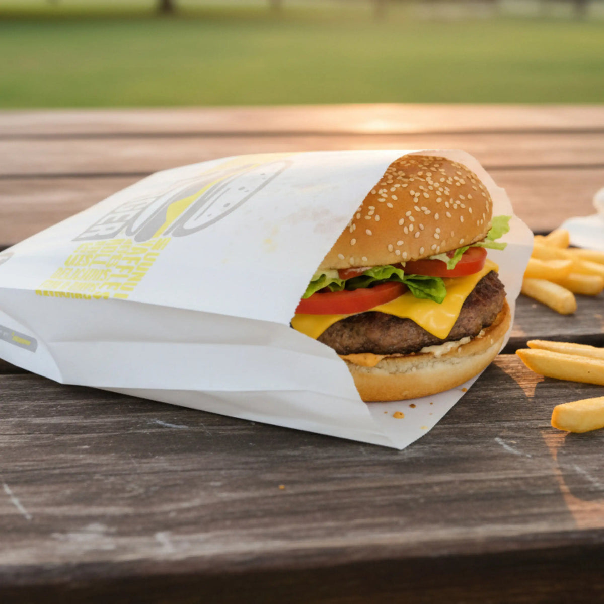 Green Choice Burger Bag - 165 x 50 x 245