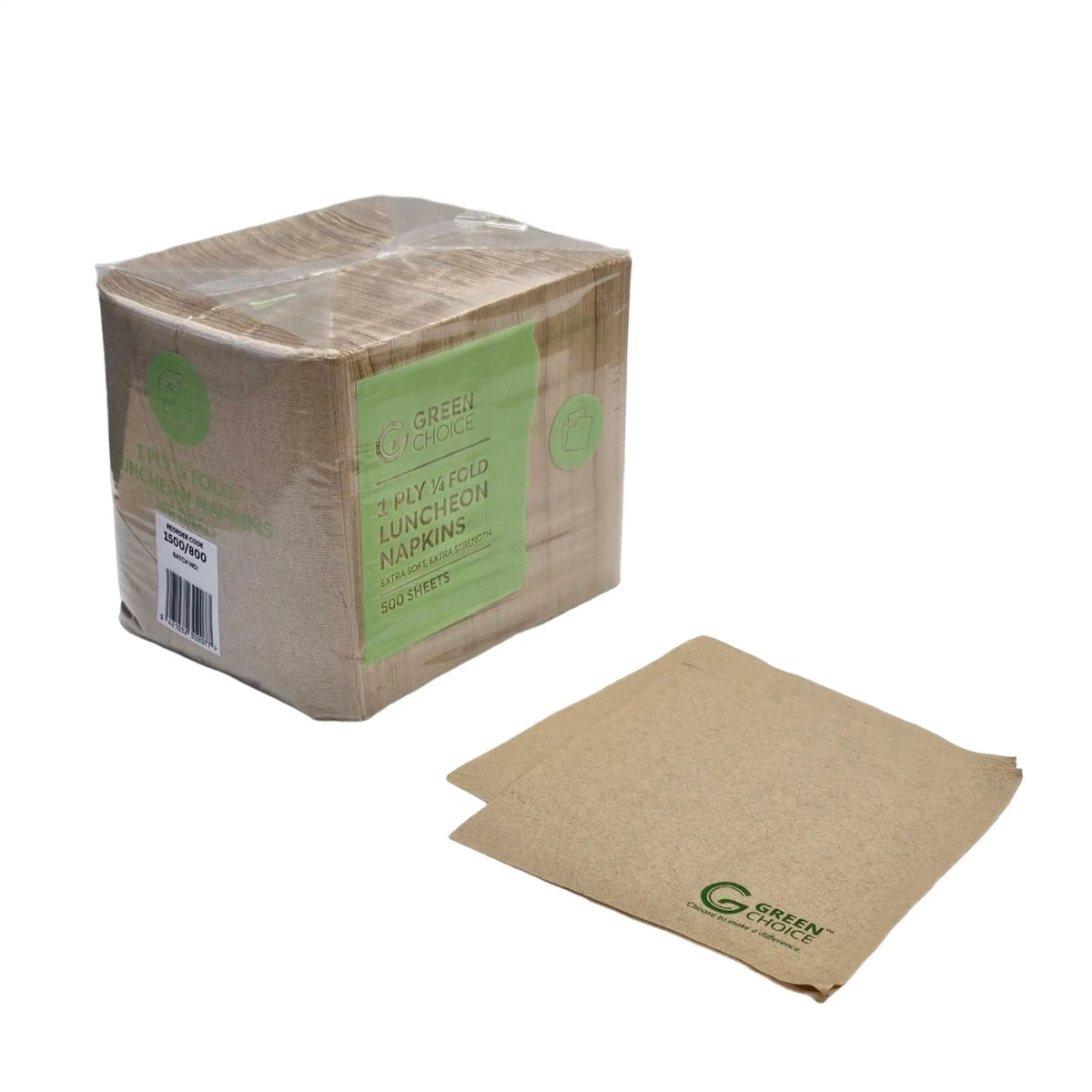 Green Choice Napkins - Kraft - 1/4 fold