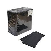Green Choice Quilted Dinner Napkin - Black - 1/8 fold - 2 ply