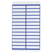 FM Title Strips Crystal Tab White 50 Pack - Cafe Supply