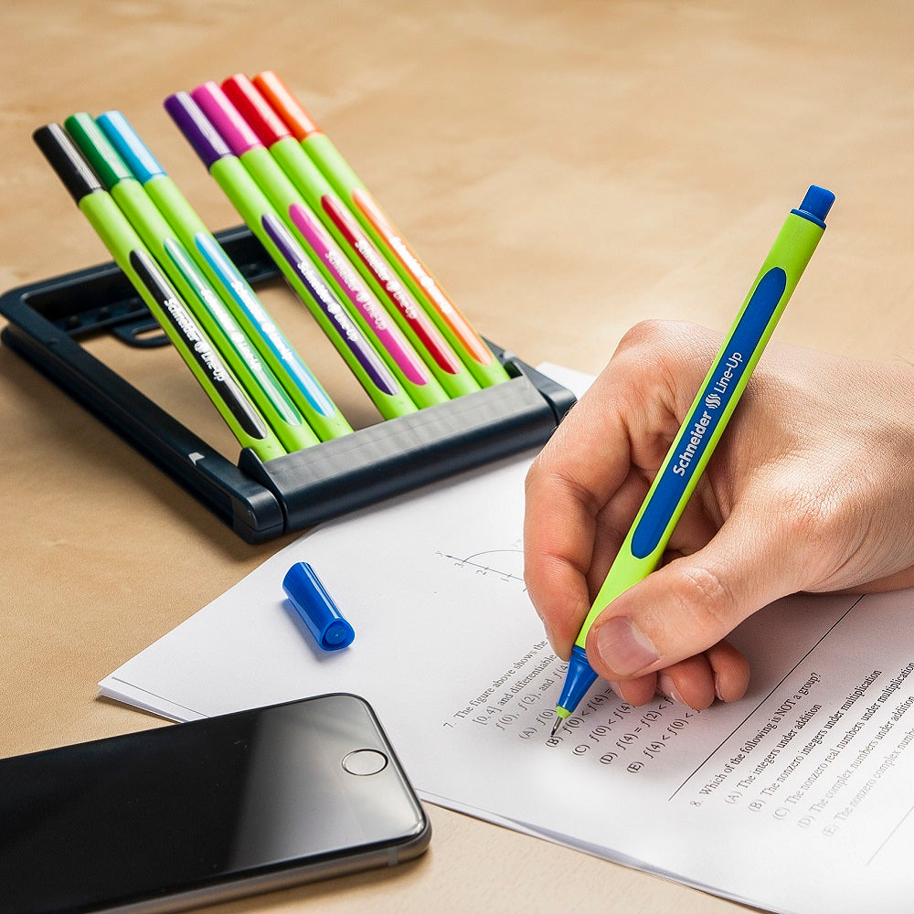 Schneider Fineliner Line-Up 0.4mm assorted pencil case stand 8 pieces - Cafe Supply