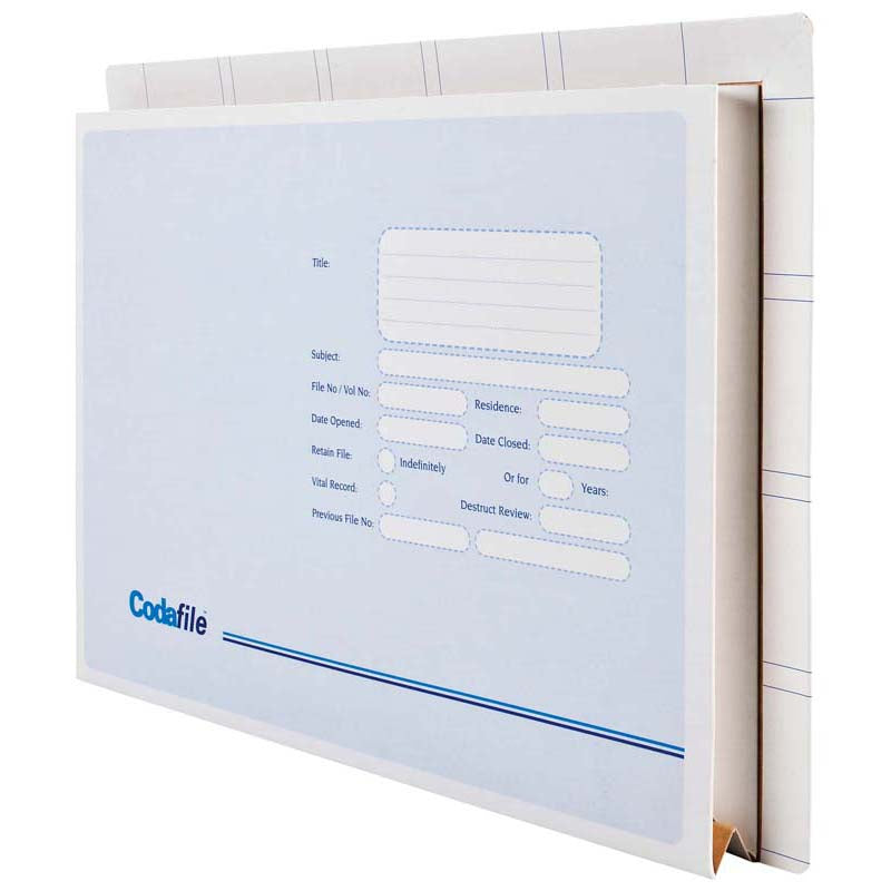 Codafile Vertical Wallet With Top And Side Tab Box 20 - Cafe Supply