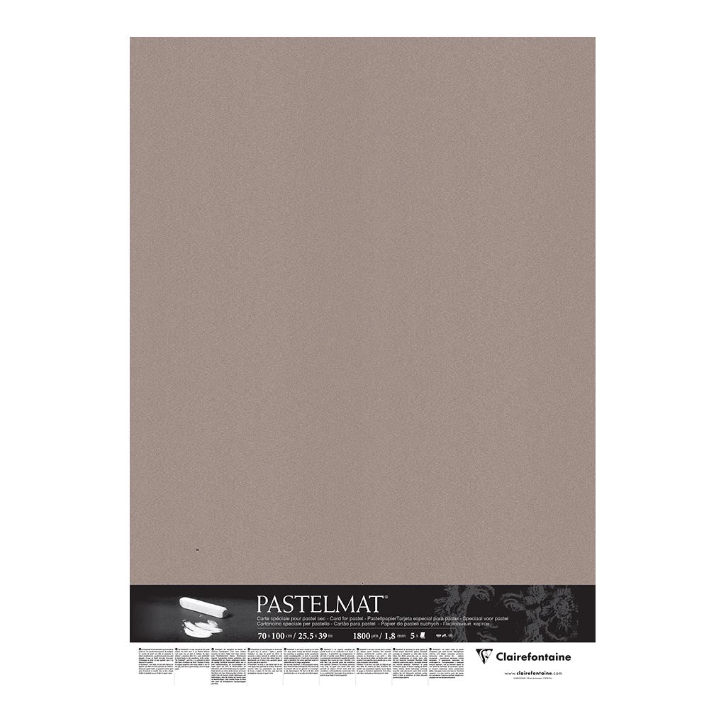 Pastelmat Mount Board 70x100cm Deep Grey, Pack of 5