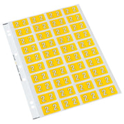Codafile Label Numeric 2 25mm Pack 5 Sheets - Cafe Supply