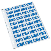 Codafile Label Alpha D 25mm Pack 5 Sheets - Cafe Supply