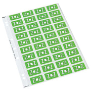 Codafile Label Alpha Z 25mm Pack 5 Sheets - Cafe Supply