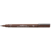 Uni Pin Fineline Permanent Brush Tip Sepia