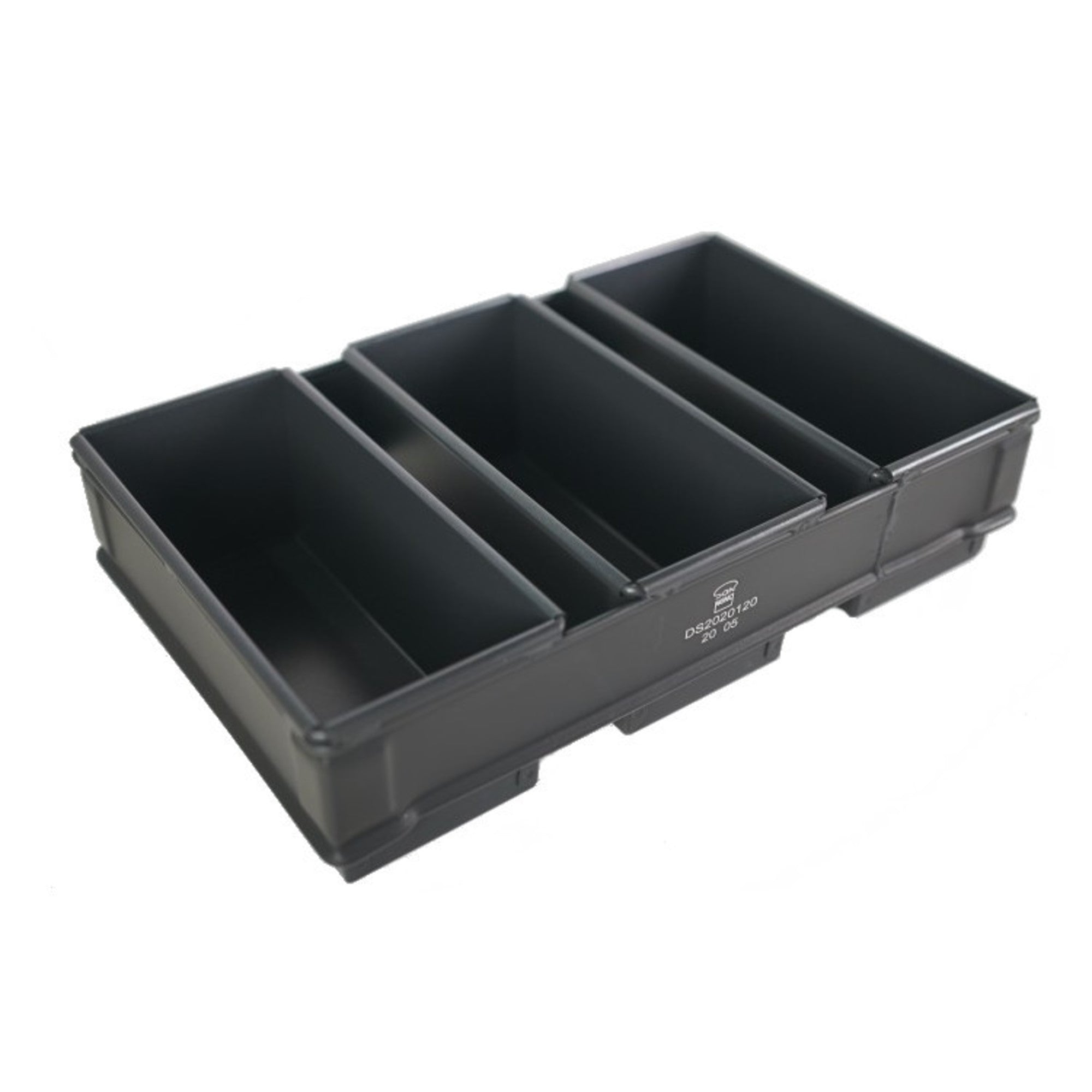 450gm Bread Pan - (Set of 3) Top Measure: 400x250mm, 95mm Teflon - Cafe Supply