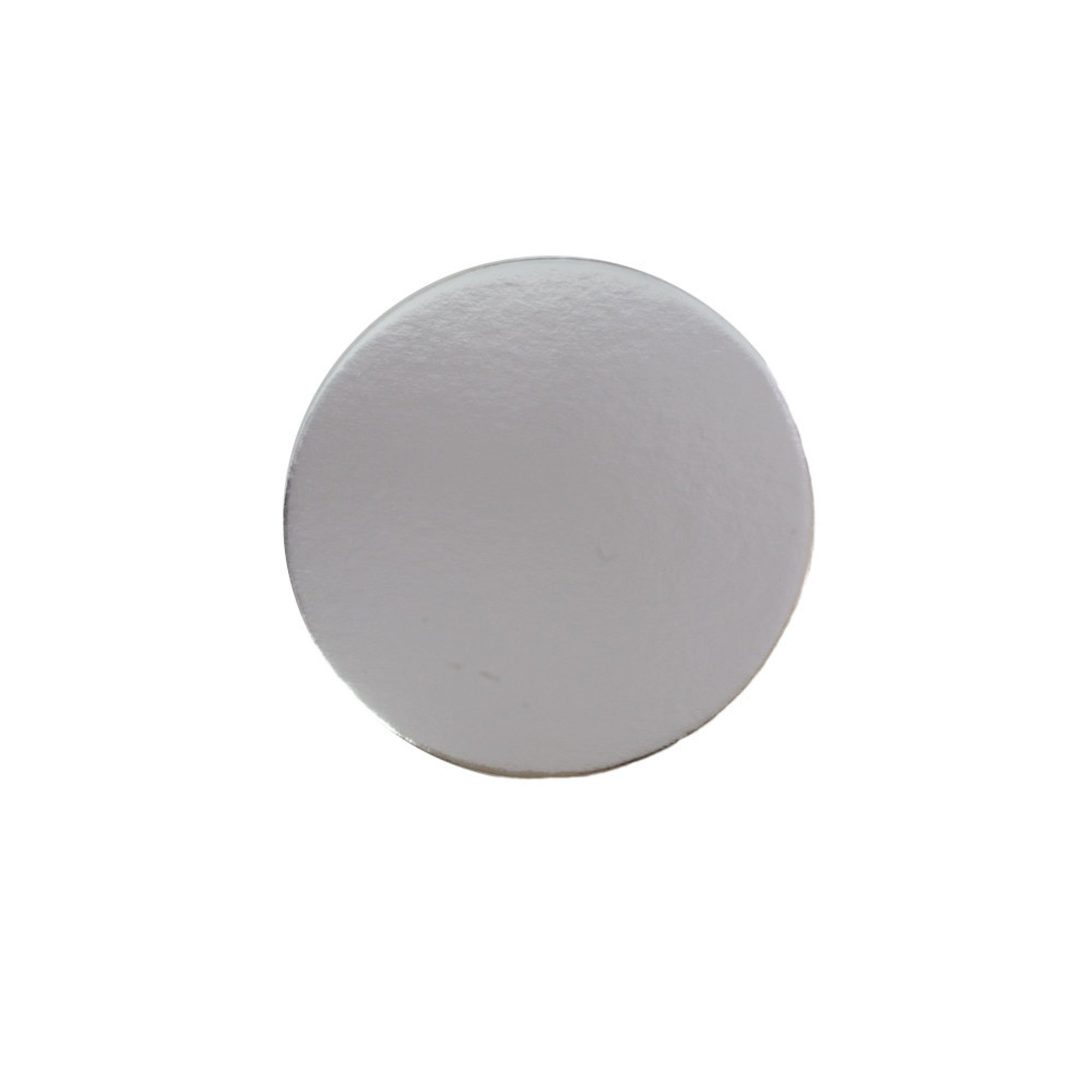 130mm or 5" Round 2mm Cake Card Silver - (Bundle of 100) - Cafe Supply