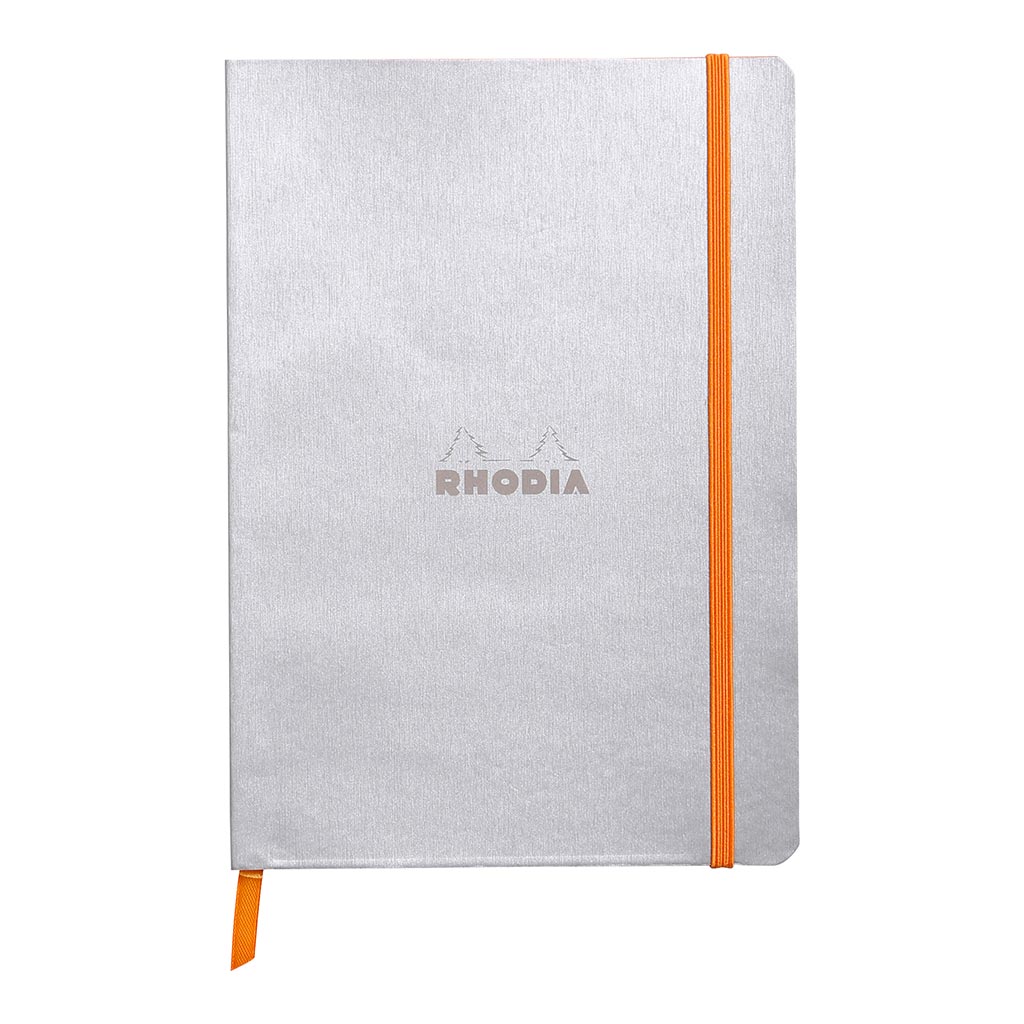 Rhodiarama Softcover Notebook A5 Lined Silver