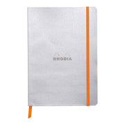 Rhodiarama Softcover Notebook A5 Lined Silver