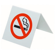 No-Smoking PVC Sign 60x60mm Tent Style - Cafe Supply
