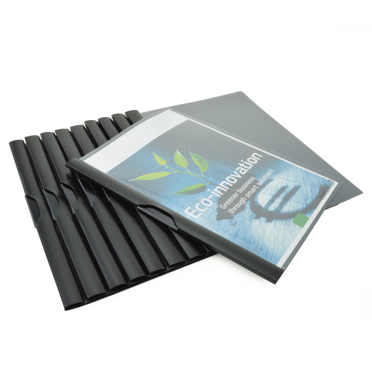 Rapesco ECO Clip File A4 Black Each - Cafe Supply