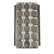 Palletized Pie Tins, (18) Square tins 108x27mm, Tray size 720x405mm - Cafe Supply