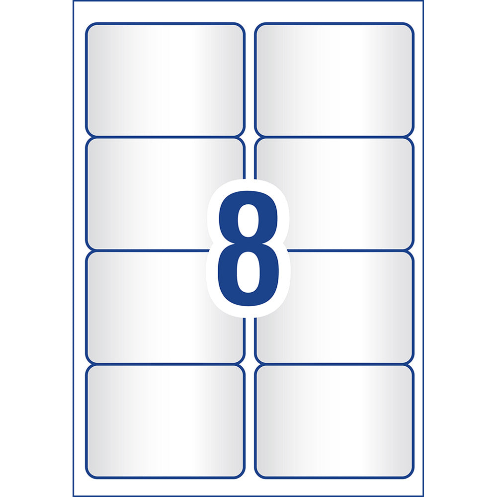 Avery Label L7565-25 Clear 8up 25 Sheets 99x67mm - Cafe Supply