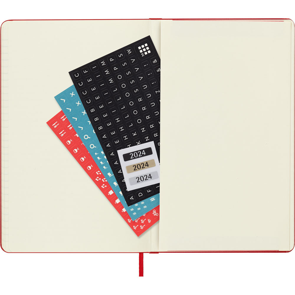 Moleskine Diary 12 Month Daily HC Large Scarlet Red