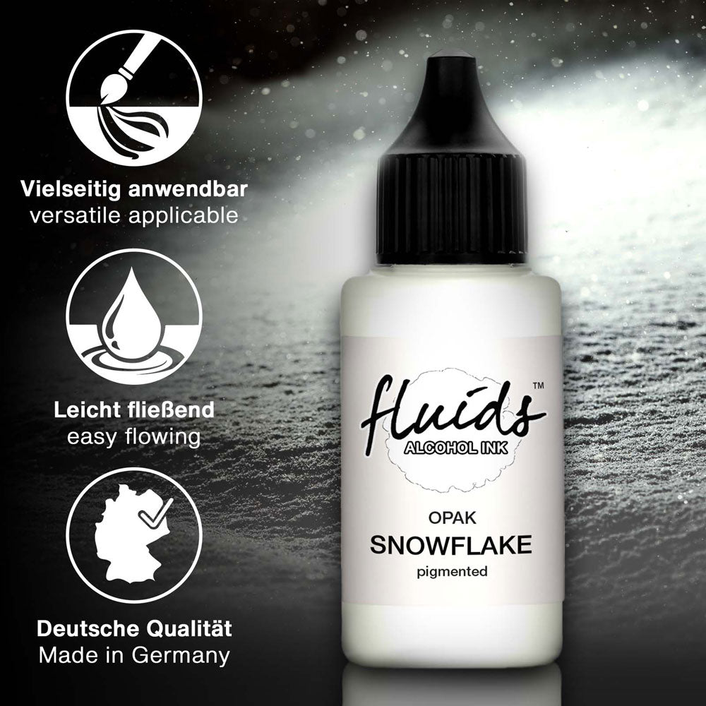 Octopus Fluids Alcohol Ink Opak Snowflake White 30ml