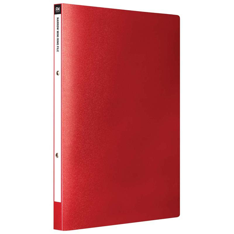 FM File Mini Ring A4 Red Narrow Polypropylene - Cafe Supply