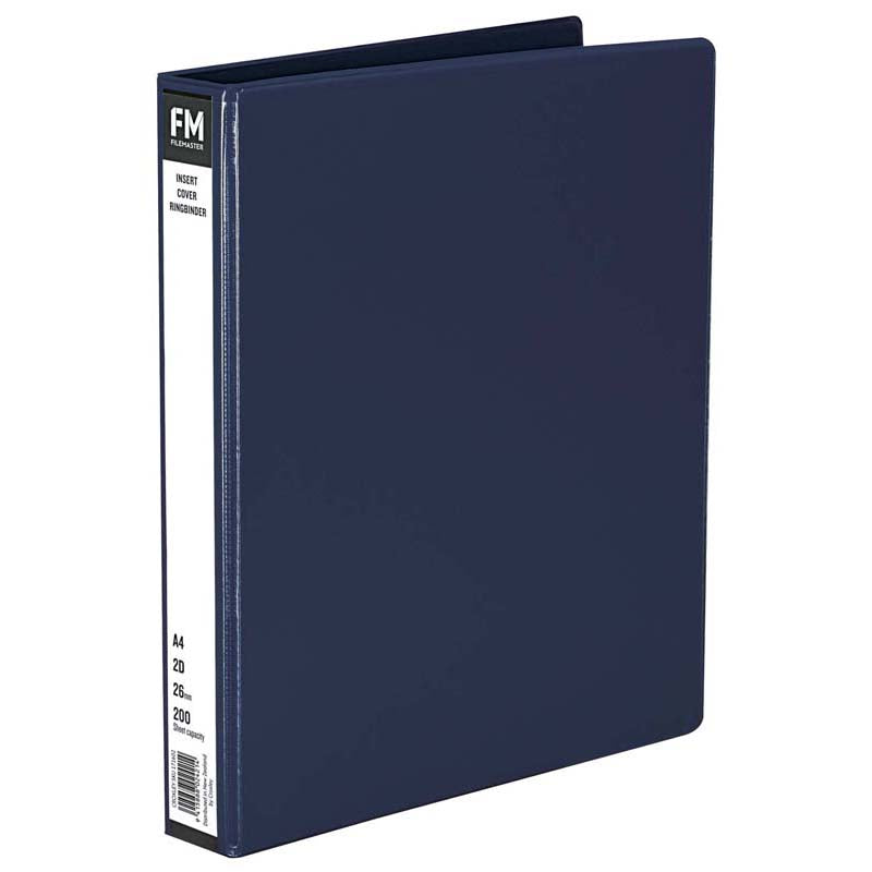 FM Binder Overlay A4 2/26 Blue Insert Cover - Cafe Supply