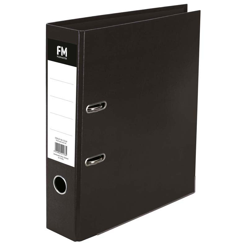 FM Binder Vivid Cat Black A4 Lever Arch - Cafe Supply