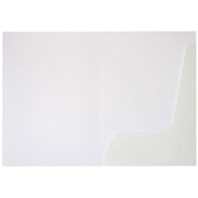 FM Presentation Folder Gloss White Single Pocket 50 Pack 250gsm - Cafe Supply