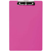 FM Clipboard Neon Pink Foolscap Transparent Plastic - Cafe Supply