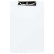 FM Clipboard Clear Transparent Plastic Foolscap - Cafe Supply