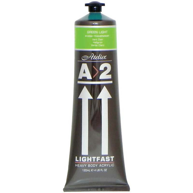 A2 Lightfast Heavybody Acrylic 120ml Light Green - Cafe Supply