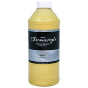 Chromacryl Acrylic Paint Student 1 Litre Gold - Cafe Supply