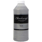 Chromacryl Acrylic Paint Student 1 Litre Silver - Cafe Supply