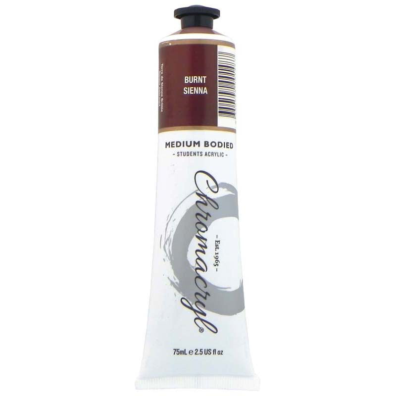 Chromacryl Paint Burnt Sienna 75ml - Cafe Supply