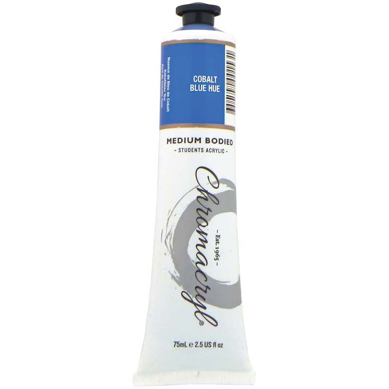 Chromacryl Paint Cobalt Blue Hue 75ml - Cafe Supply