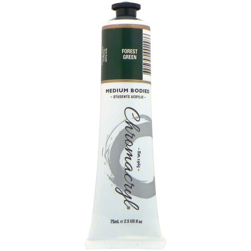 Chromacryl Paint Forest Green 75ml - Cafe Supply