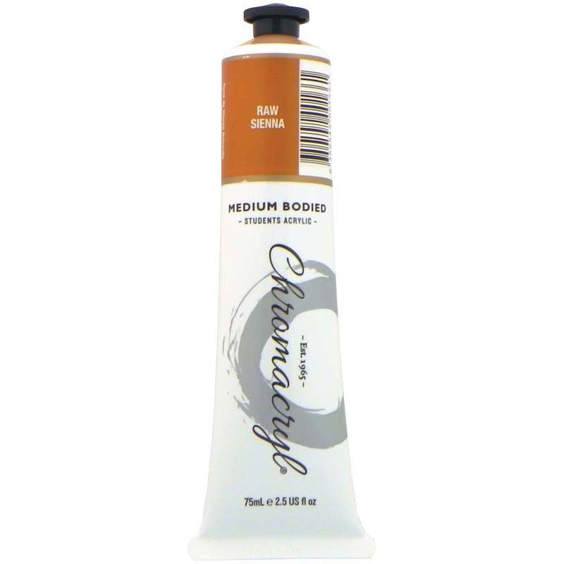 Chromacryl Paint Raw Sienna 75ml - Cafe Supply