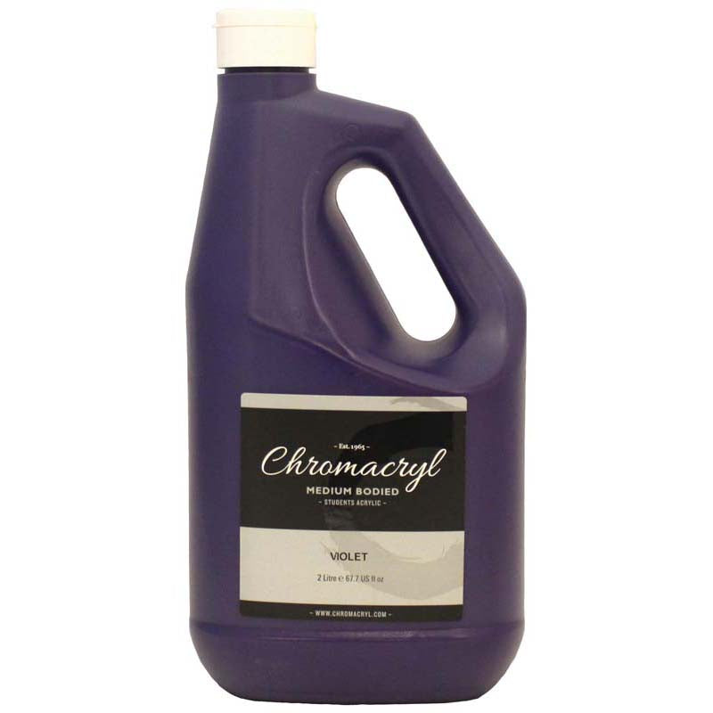Chromacryl Acrylic Paint Student 2 Litre Violet - Cafe Supply