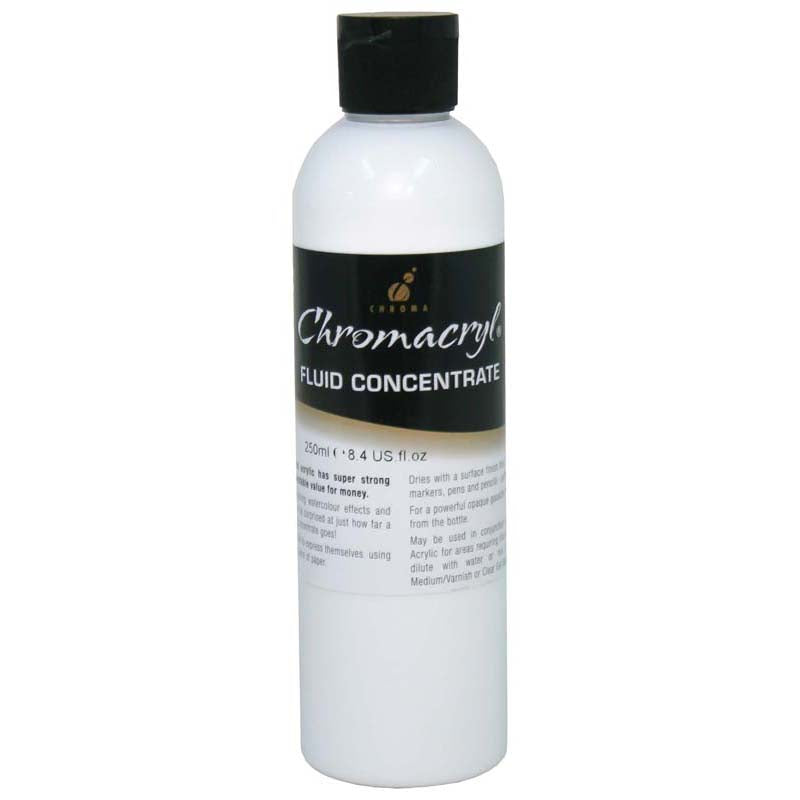 Chromacryl Fluid Concentrate White 250ml - Cafe Supply