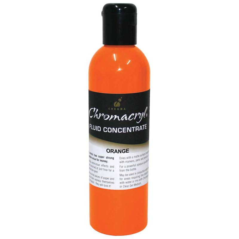 Chromacryl Fluid Concentrate Orange 250ml - Cafe Supply