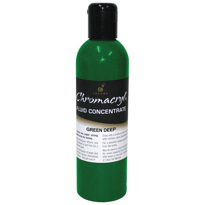 Chromacryl Fluid Concentrate Green Deep 250ml - Cafe Supply