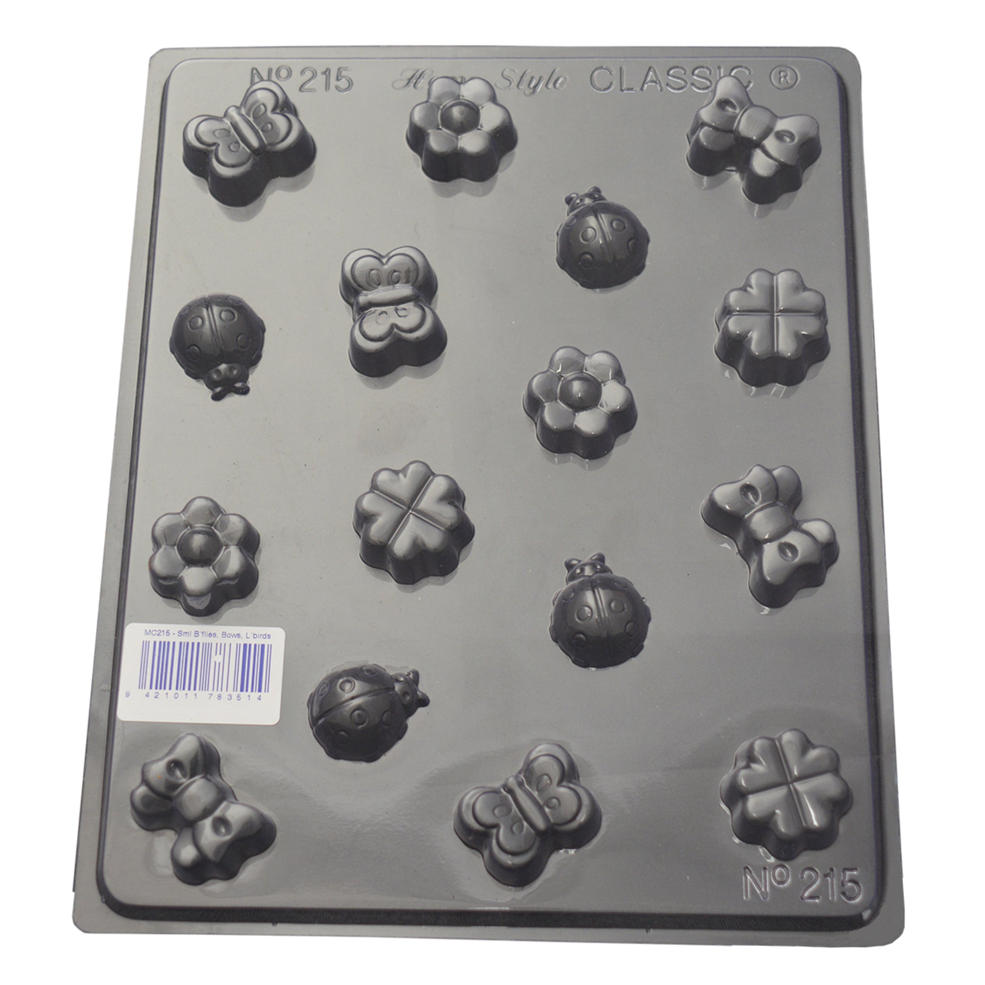 Butterflies Ladybirds Bows Mould 0.6mm - Cafe Supply