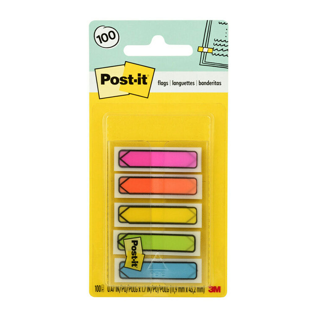 Post-it Arrow Flags 684-ARR2 12x43mm Bright, Pack of 5