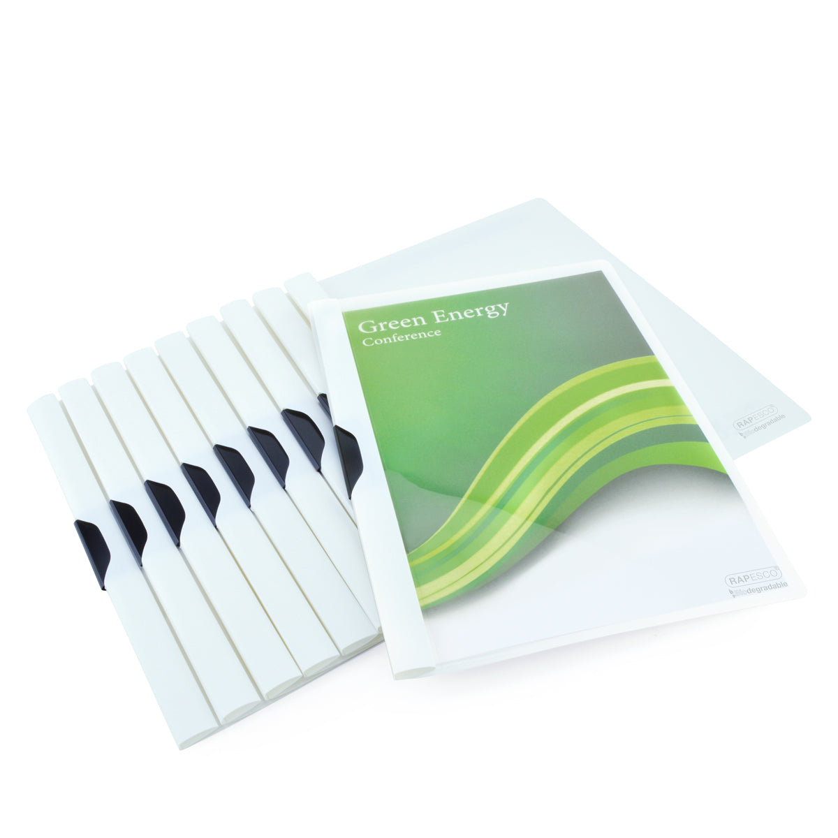 Rapesco ECO Clip File A4 White Each - Cafe Supply