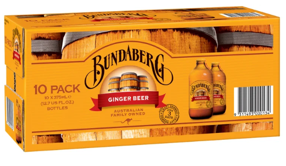 Bundaberg Ginger Beer 10 x 375ml - Cafe Supply
