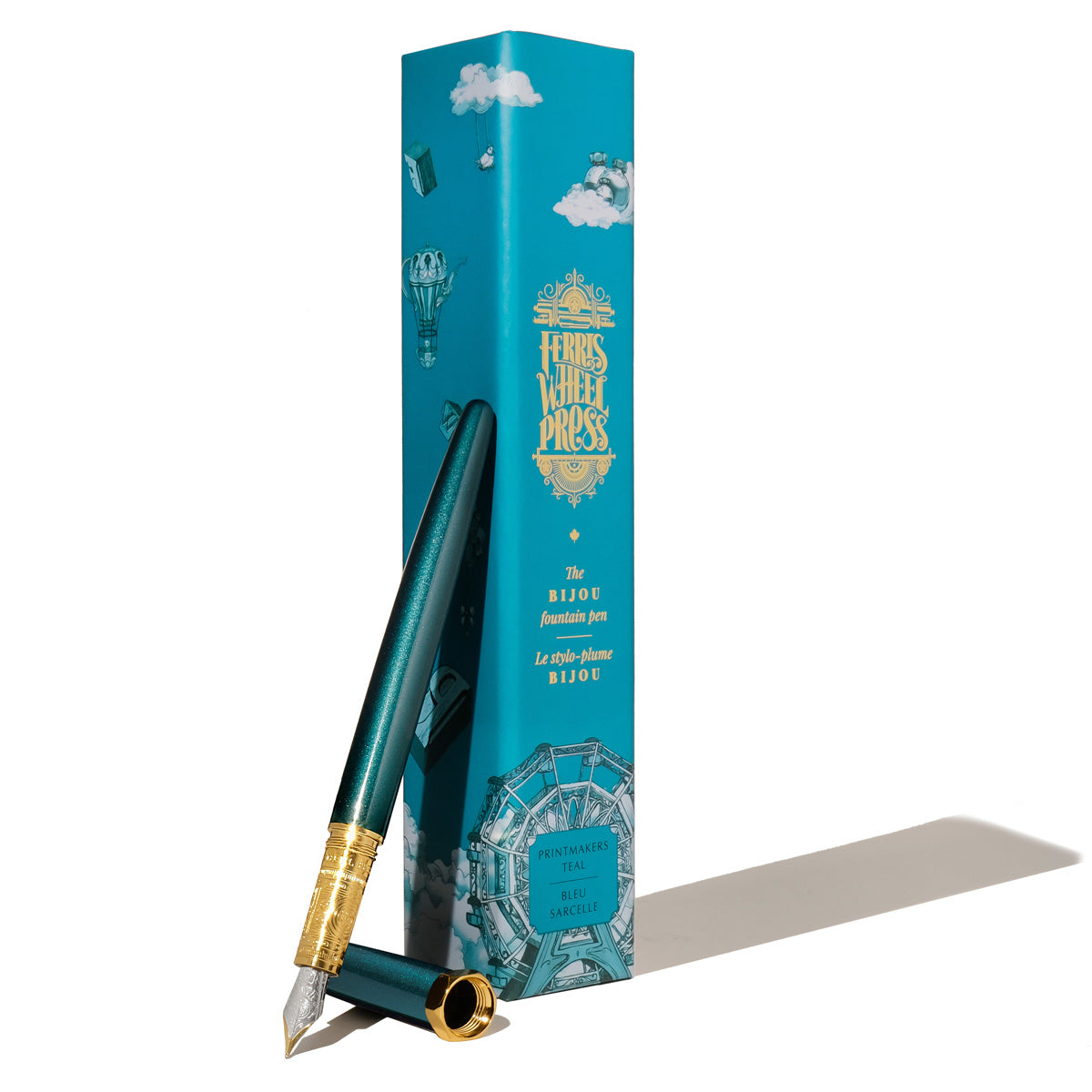 Ferris Wheel Press Fountain Pen Bijou Printmaker's Teal Fine