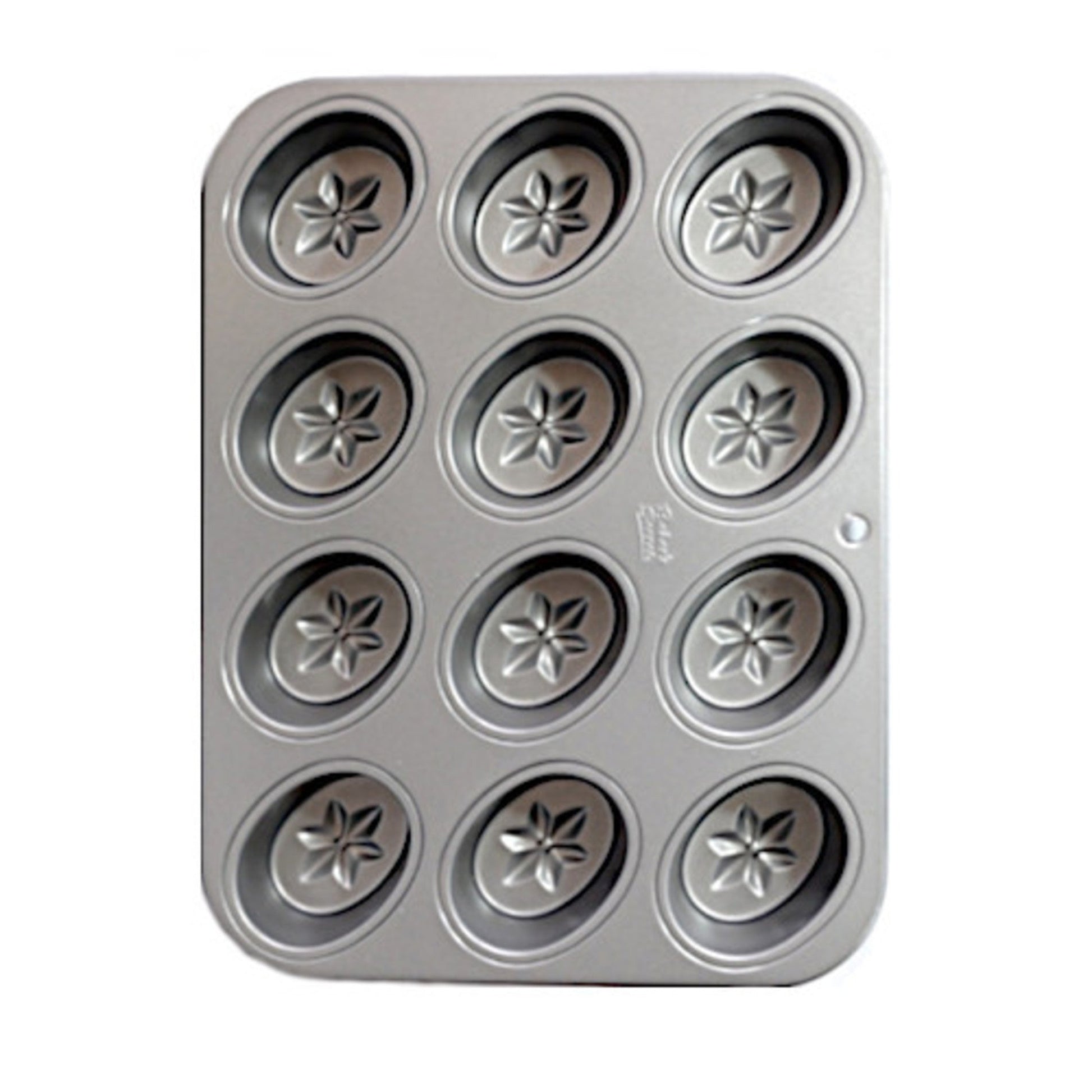 Friand Pan, Star Design 75mm x 35mm (12cup) - Cafe Supply