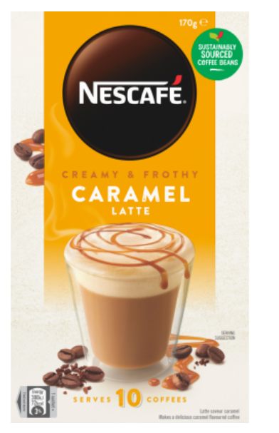 Nescafe Caramel Latte Coffee Sachets 10pk - Cafe Supply