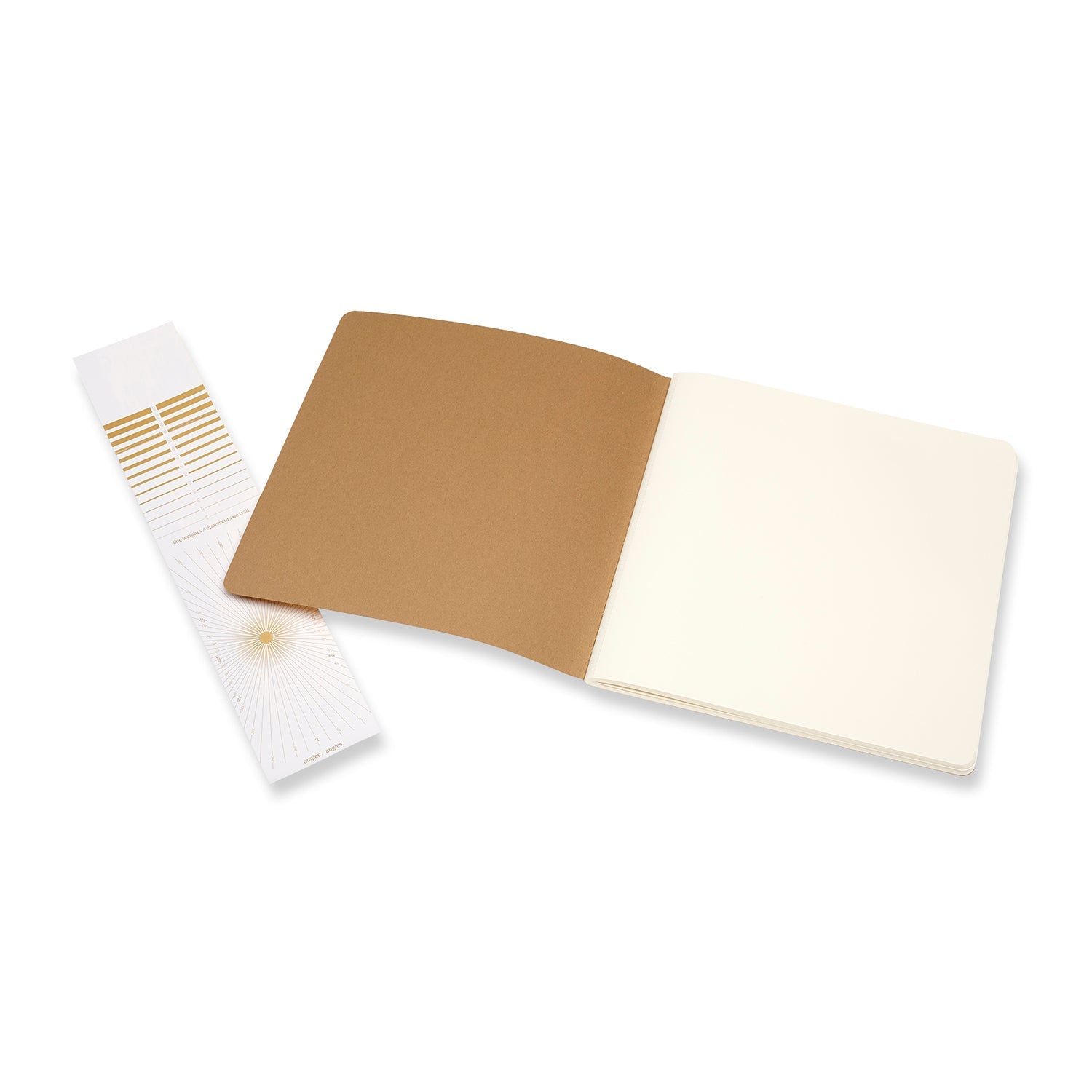 Moleskine Art Cahier Sketch Album Squared Kraft Brown - Cafe Supply