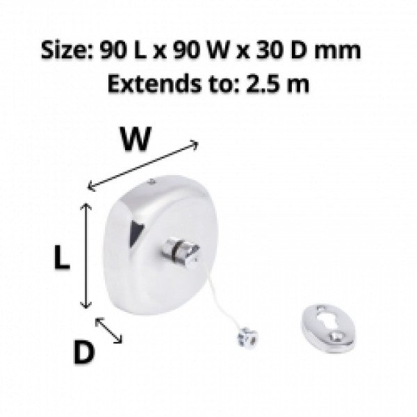 Retractable Stainless Steel Clothes Line - Cafe Supply