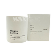 290g Soy Wax Candle in Slate Vessel - French Cotton - Cafe Supply